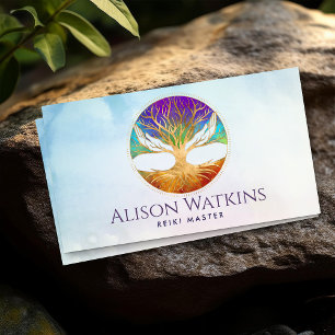 Healing Hands Tree of life Business Card