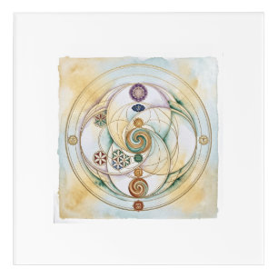 Healing Harmony Radionics Symbol Acrylic Print