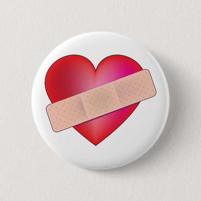 Healing Heart Pinback Button (Front)