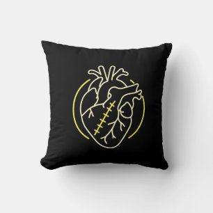 Healing Heart Symbol • Emotional Repair & Inner Throw Pillow