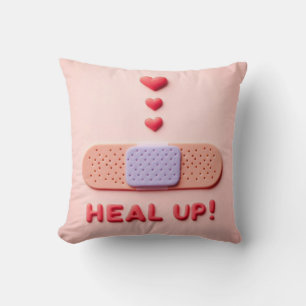 Healing Hearts: A Compassionate Journey Throw Pillow