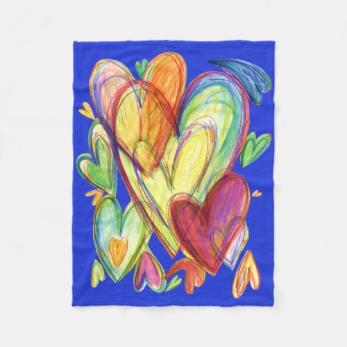 Healing Hearts Art Soft Fleece Custom Blankets