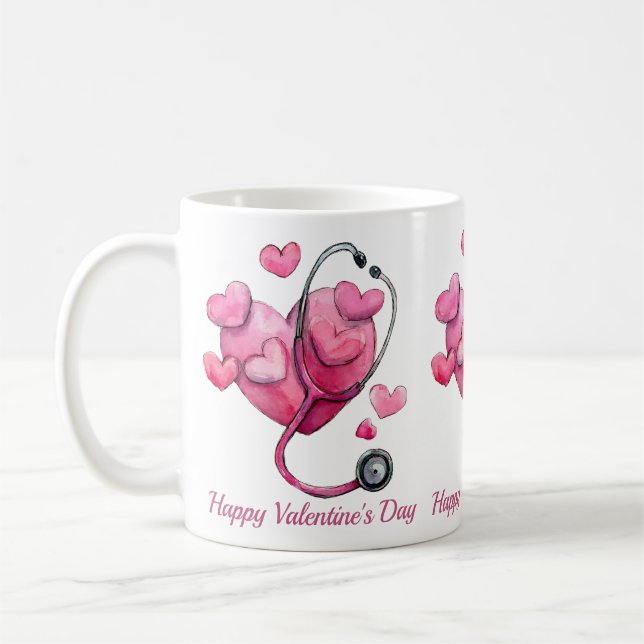 Healing Hearts Valentine Design Coffee Mug (Left)