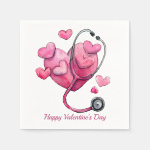 Healing Hearts Valentine Design Napkins
