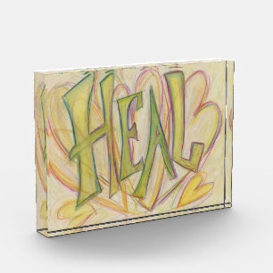 Healing Hearts Word Art Custom Paperweight Award