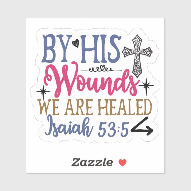 Healing & Hope Bible Verse Sticker (Sheet)