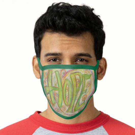 Healing Hope Word Art Custom Face Masks (Worn Him)