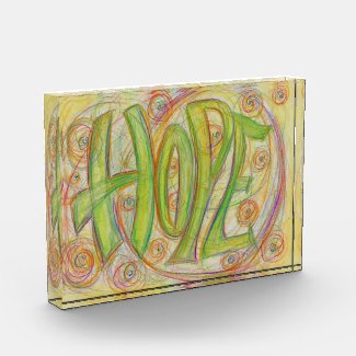 Healing Hope Word Art Custom Paperweight Award