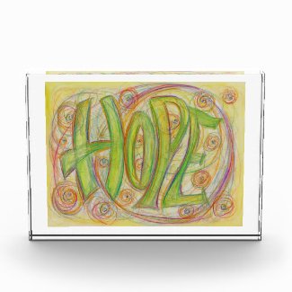 Healing Hope Word Art Custom Paperweight Awards