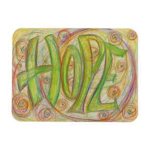 Healing Hope Word Art Inspirational Fridge Magnets
