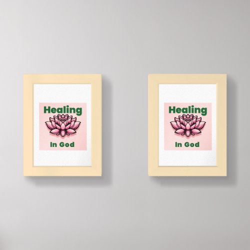 HEALING IN GOD wall art  Sets