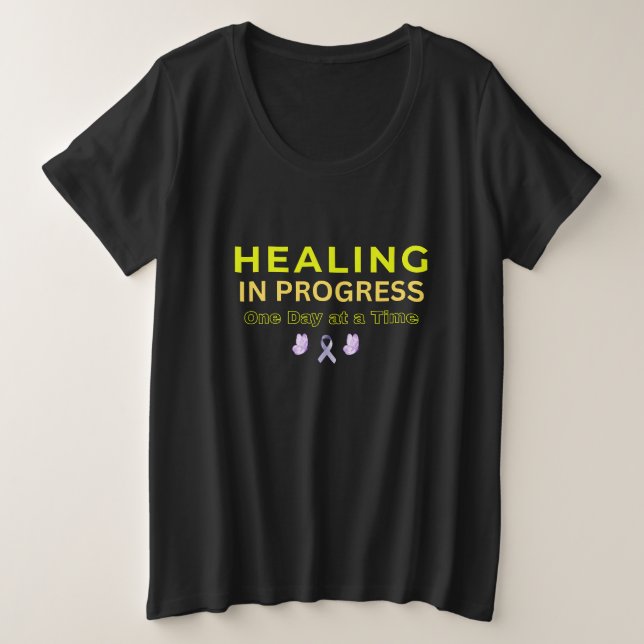 Healing in Progress Shirt – Minimalist Inspiration (Design Front)