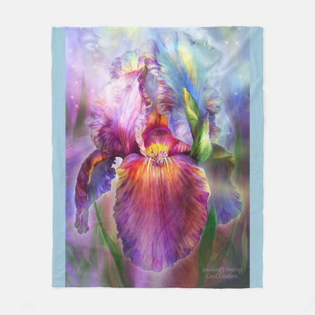 Healing Iris Goddess Art Blanket (Front)