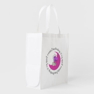 Healing Is My Quiet Revolution – Empowering Quote Grocery Bag