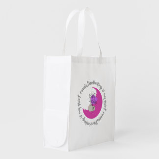 Healing Is My Quiet Revolution – Empowering Quote Grocery Bag