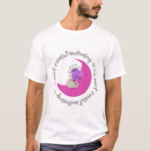 Healing Is My Quiet Revolution – Empowering Quote T-Shirt