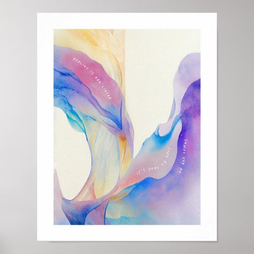 Healing is non linear 11x14 poster