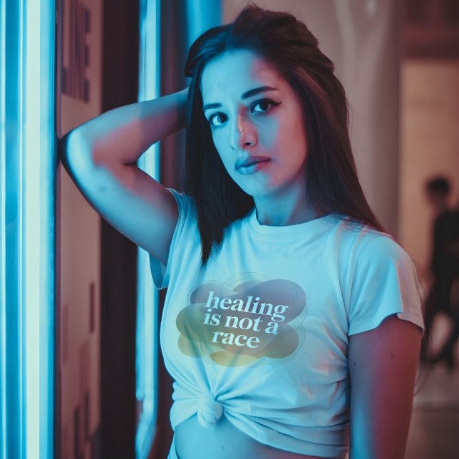 Healing Is Not a Race – Pastel Wellness T-Shirt (Creator Uploaded)