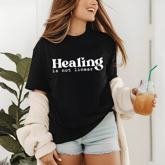 Healing Is Not Linear Grief Sayings Quote Tri-Blend Shirt (Creator Uploaded)