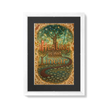 Healing is Not Linear - Inspirational Tree of Life