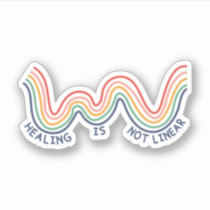 Healing Is Not Linear - Mental Health Awareness Sticker