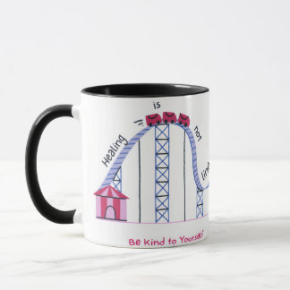 'Healing Isn't Linear' Cute & Comforting Quote Mug