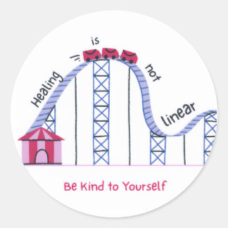 'Healing Isn't Linear' Self Compassion Sticker