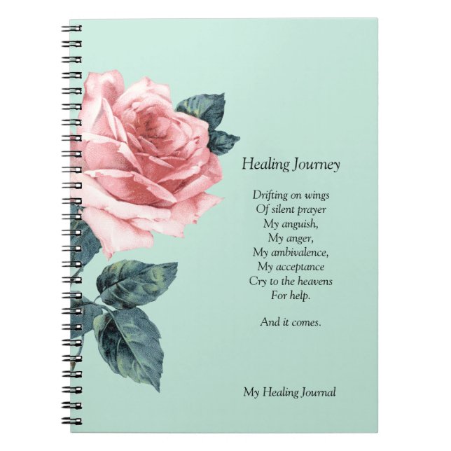 Healing Journey Inspirational Journaling Notebook (Front)