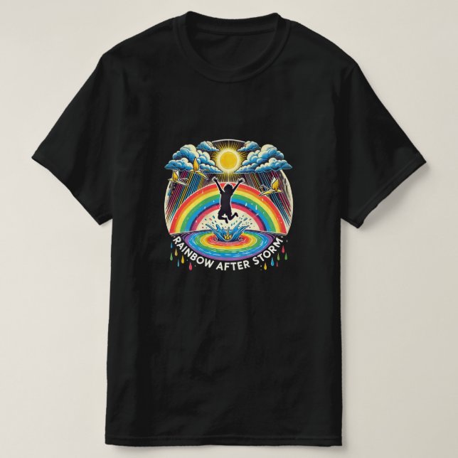 Healing Journey: Rainbow of Hope T-Shirt (Design Front)