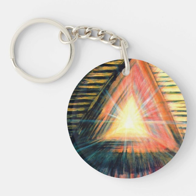 Healing Light & Healing Hands Keychain (Front)