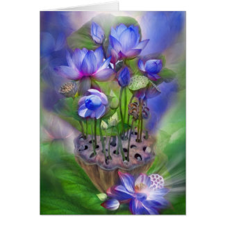 Healing Lotus Third Eye Chakra Art Card
