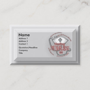 Healing nurse axiom business card
