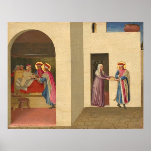 Healing of Palladia _ Fra Angelico Fine Art Poster