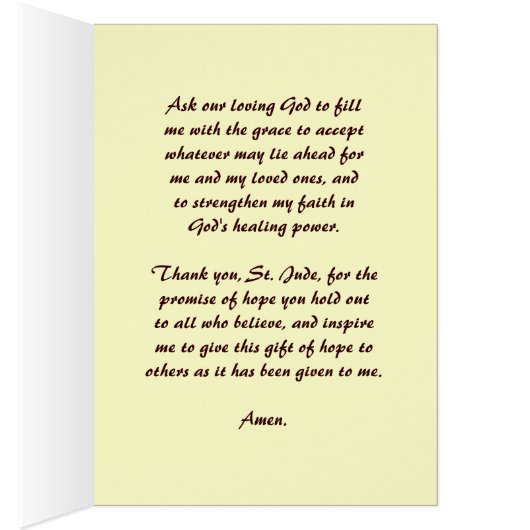 Healing Prayer to St. Jude (Inside (Right))