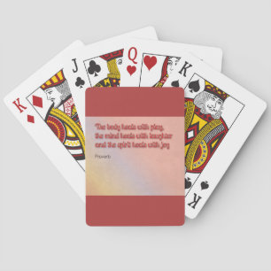 Healing Proverb Poker Cards