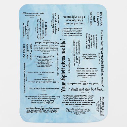 Healing Scriptures Baby Blanket