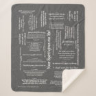 Healing Scriptures Blanket - Charcoal
