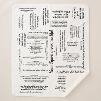 Healing Scriptures Blanket - customizable