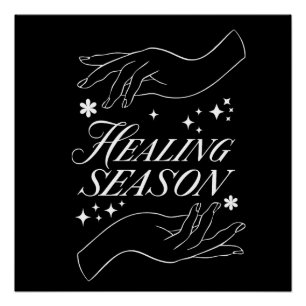 Healing Season Modern Line Art Semi-Gloss Po Poster