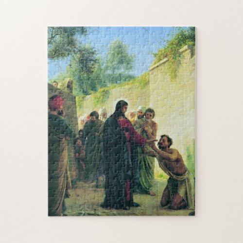 Healing the Blind Man by Carl Bloch Jigsaw Puzzle