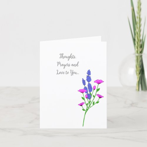Healing Thoughts and Prayers Get Well Card