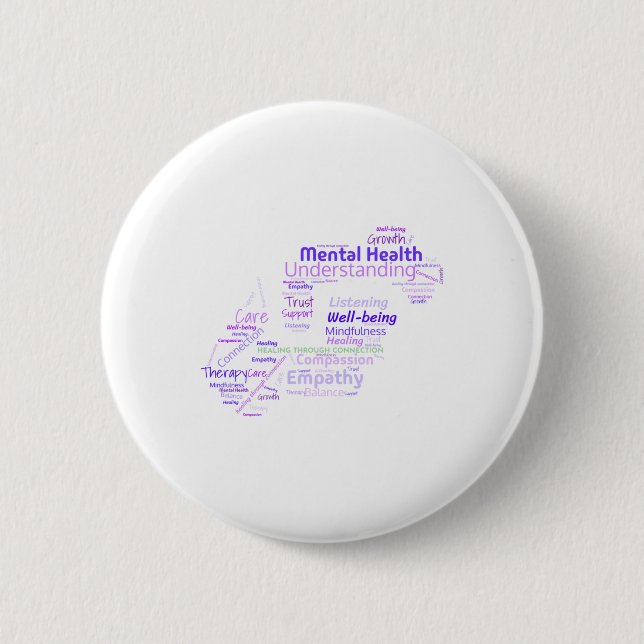 Healing Through Connection  Button (Front)