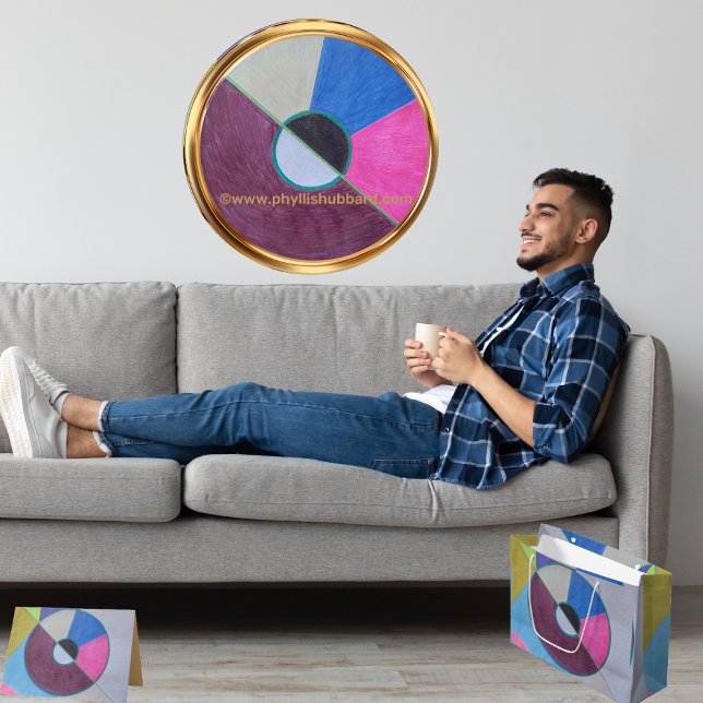 Healing Torus Drawstring Bag (“Healing Torus” is now available. Browse/Shop/Purchase At: https://bit.ly/SmartArt4Wellness)