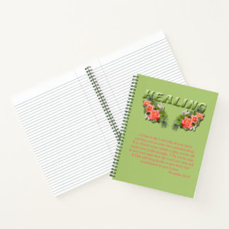 Healing Verse College Ruled Notebook
