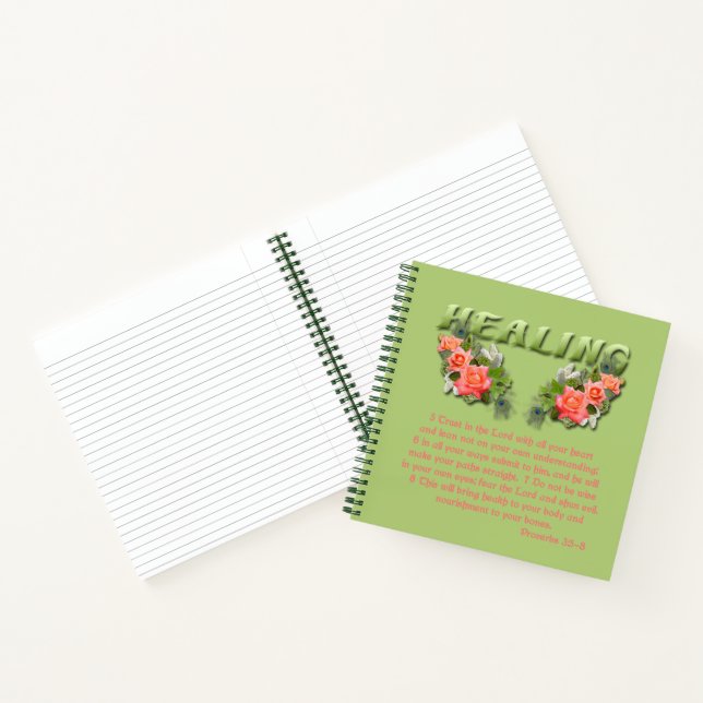 Healing Verse College Ruled Notebook (Inside)
