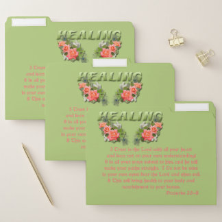 Healing Verse File Folders