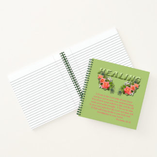 Healing Verse Wide Ruled Notebook