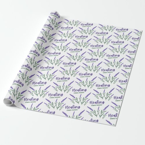 Healing Vibes Inside Lavender Wrapping Wrapping Paper