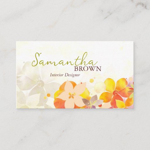 Customizable Interior Design Custom Business Card