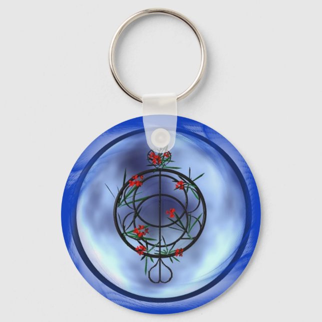 Healing Waters in the Distance Keychain (Front)